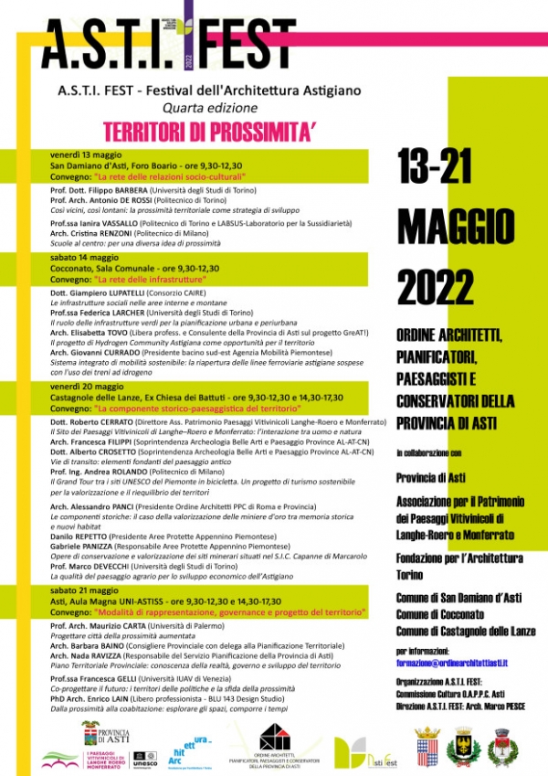 A.S.T.I. FEST - Festival dell&#039;Architettura Astigiano