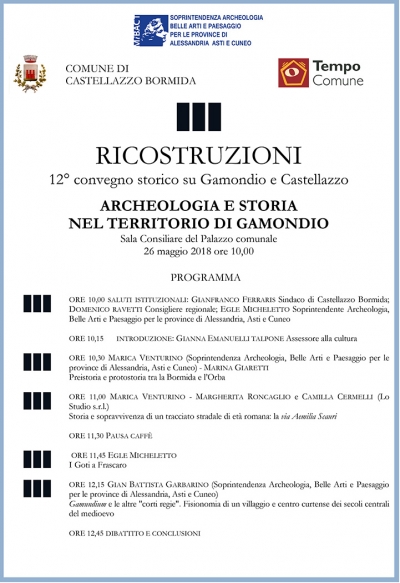 Convegno “Archeologia e storia nel territorio di Gamondio”