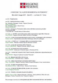 CONVEGNO “GLI ALBERI MONUMENTALI IN PIEMONTE”