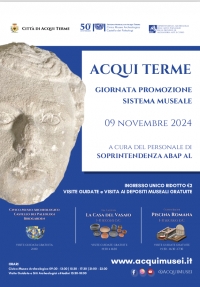 Acqui Terme (AL), Civico Museo Archeologico  e aree archeologiche di Via Cassino e Piscina romana, aperture straordinarie e visite guidate