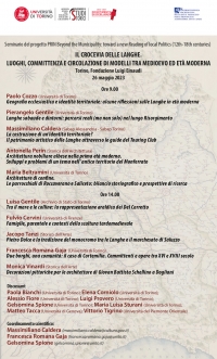 Il crocevia delle Langhe: luoghi, committenza e circolazione di modelli tra Medioevo ed età moderna