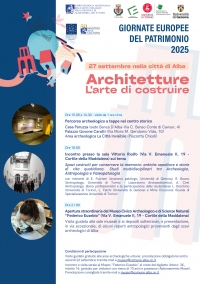 Museo civico archeologico e di scienze naturali &quot;Federico Eusebio&quot;, aree archeologiche urbane, aperture straordinarie, visite guidate, conferenza